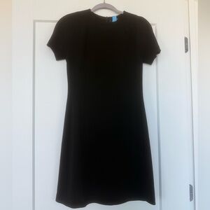 Theory black sheath mini dress small